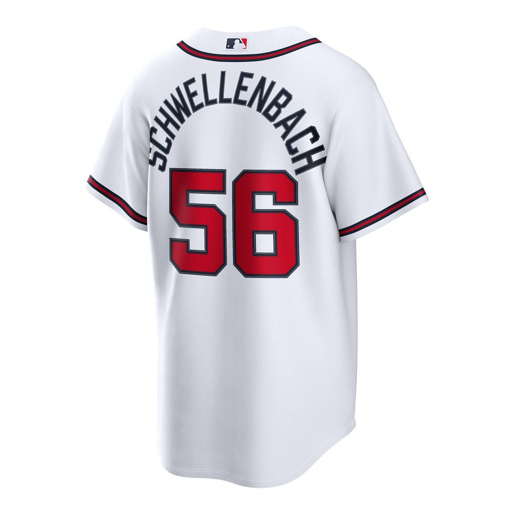 Atlanta Braves Nike Spencer Schwellenbach Home Replica Baseball Jersey - White