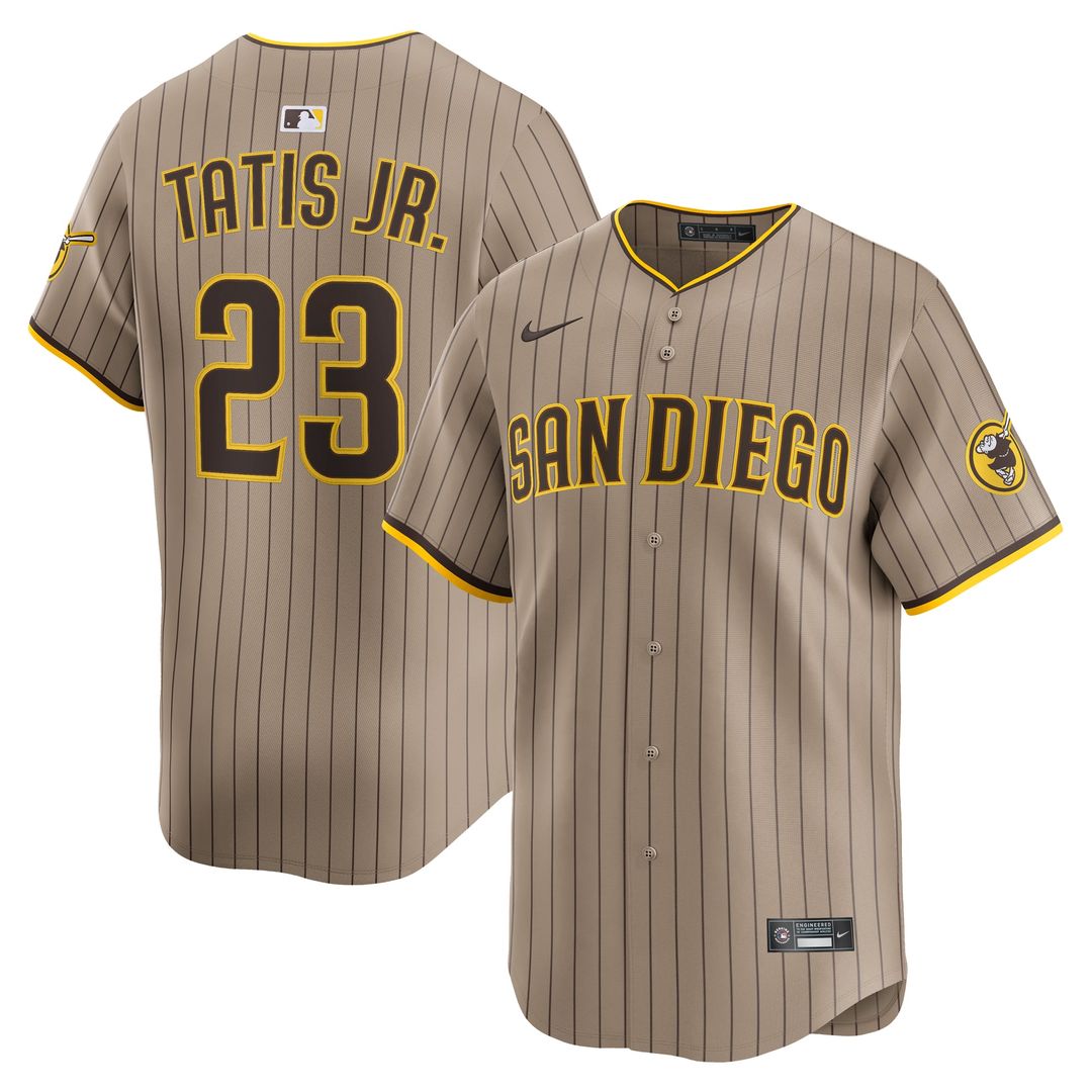 San Diego Padres Nike Fernando Tatis Jr. Alternate Limited Baseball Jersey - Khaki