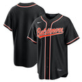 Baltimore Orioles Nike Fashion Replica Black Out Baseball Jersey