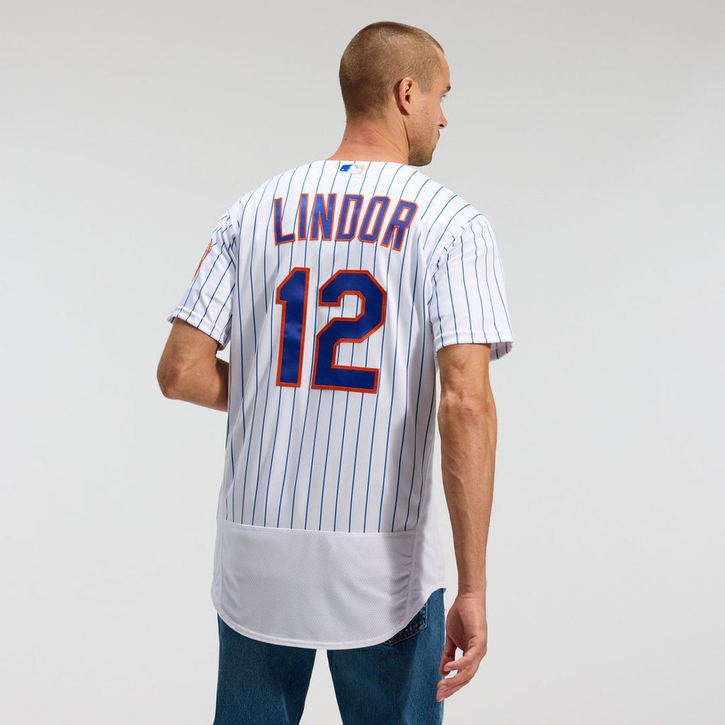 New York Mets Nike Francisco Lindor Home Authentic Baseball Jersey - White