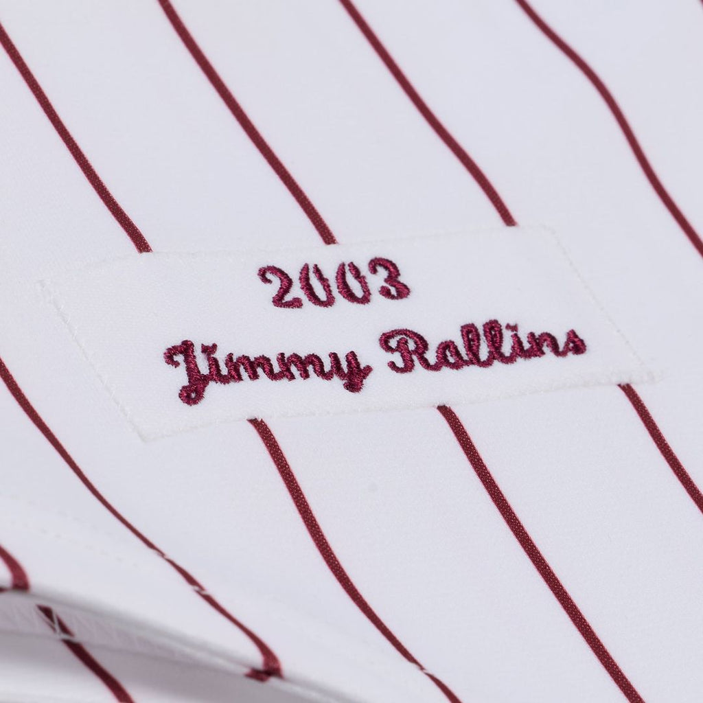 Philadelphia Phillies Mitchell & Ness Jimmy Rollins 2003 Cooperstown Collection Authentic Baseball Jersey - White