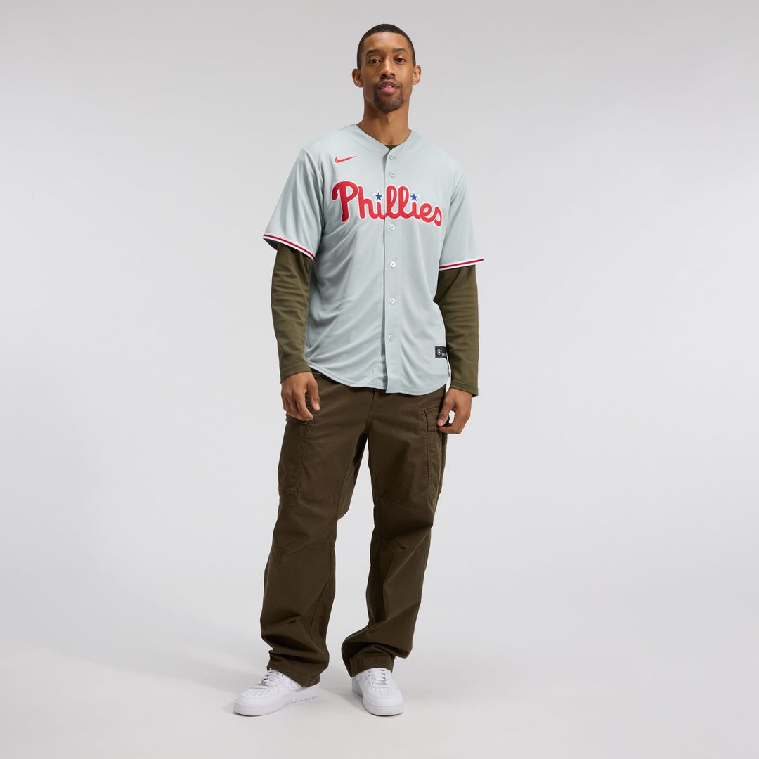 Philadelphia Phillies Nike Bryce Harper Road Replica Baseball Jersey - Gray