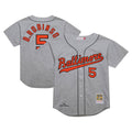 Baltimore Orioles Mitchell & Ness Brooks Robinson Cooperstown Collection 1966 Authentic Baseball Jersey - Gray