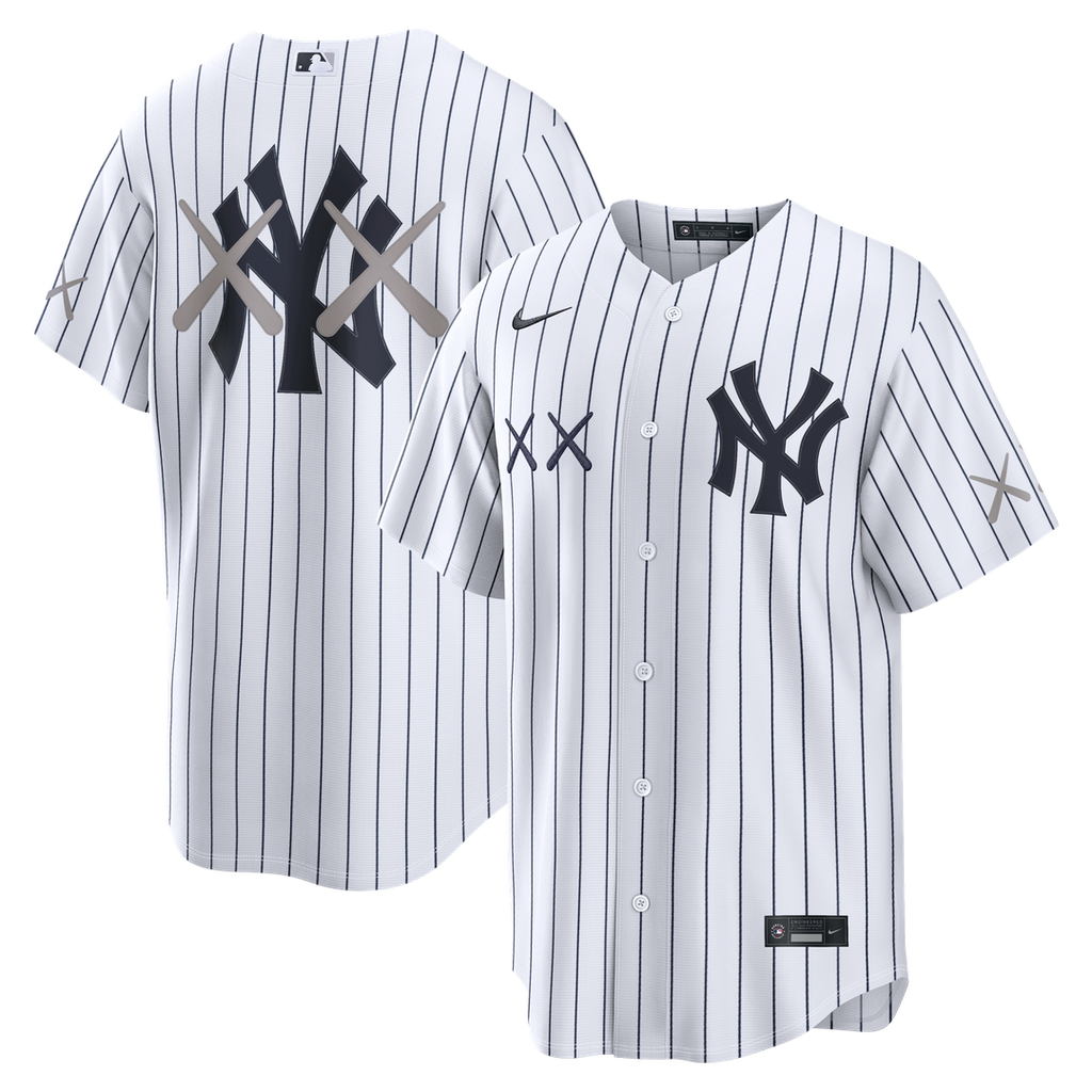 New York Yankees Nike x KAWS White Stadium Baseball Jersey