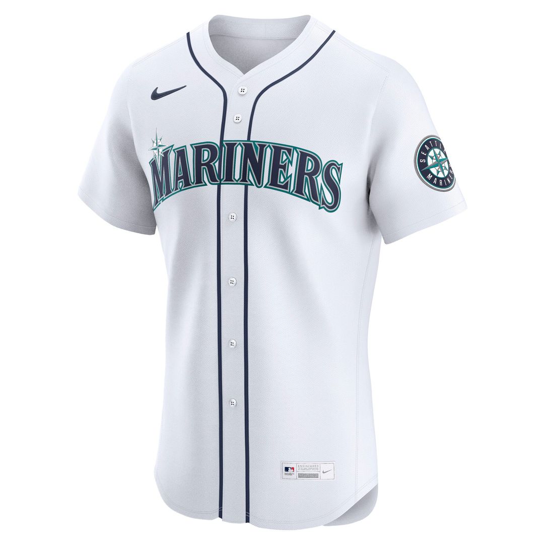 Seattle Mariners Nike Julio Rodríguez Home Elite Baseball Jersey - White