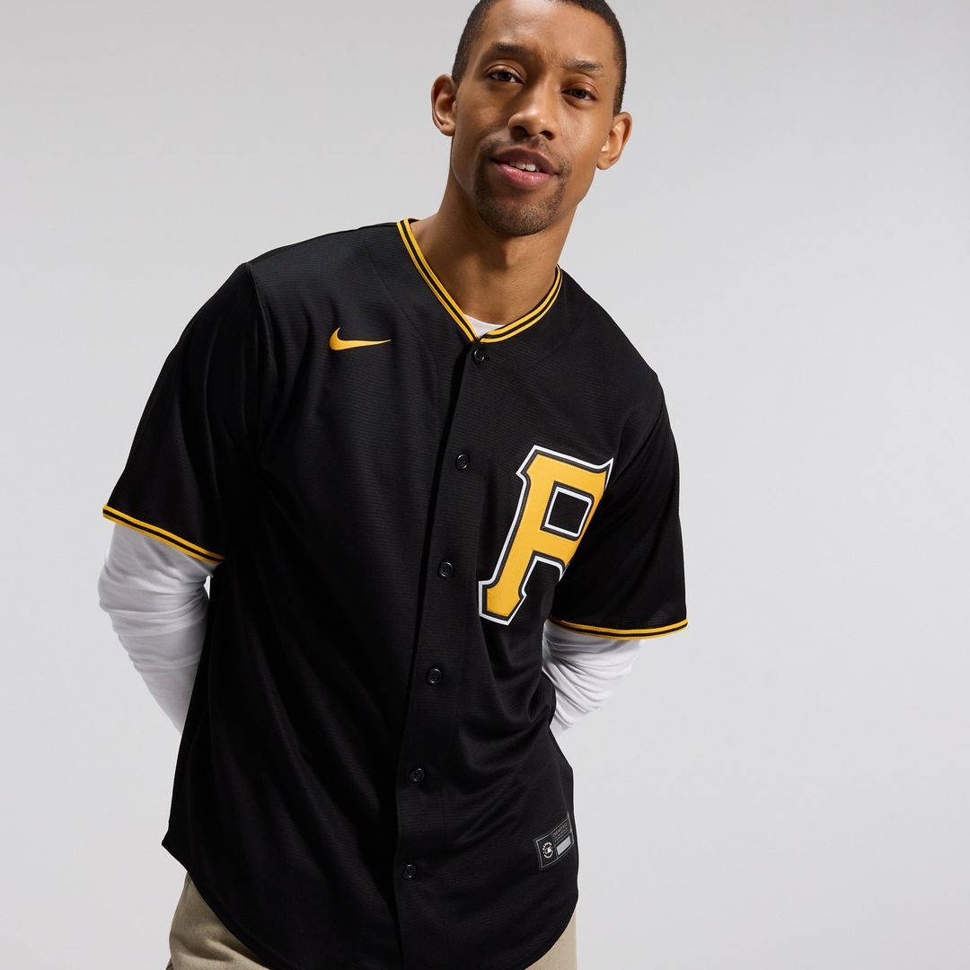Pittsburgh Pirates Nike Alternate Replica Team Baseball Jersey - Black
