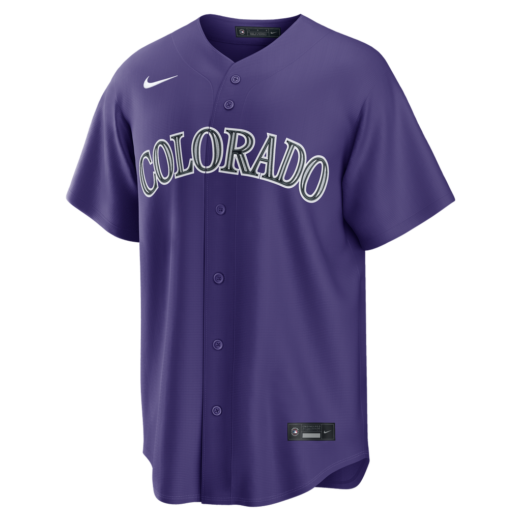 Colorado Rockies Nike Alternate Replica Baseball Jersey - Purple