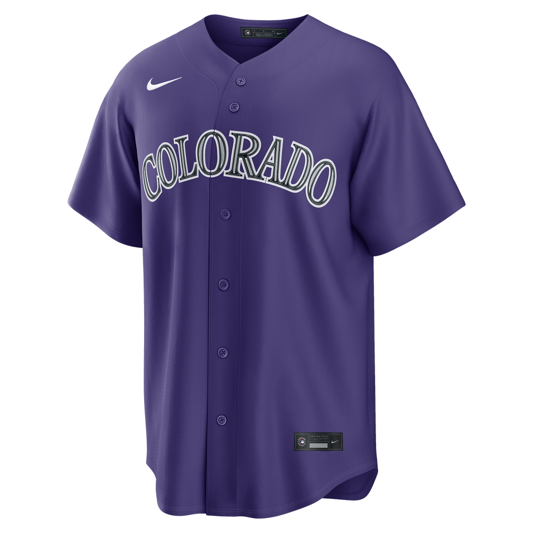 Colorado Rockies Nike Alternate Replica Baseball Jersey - Purple