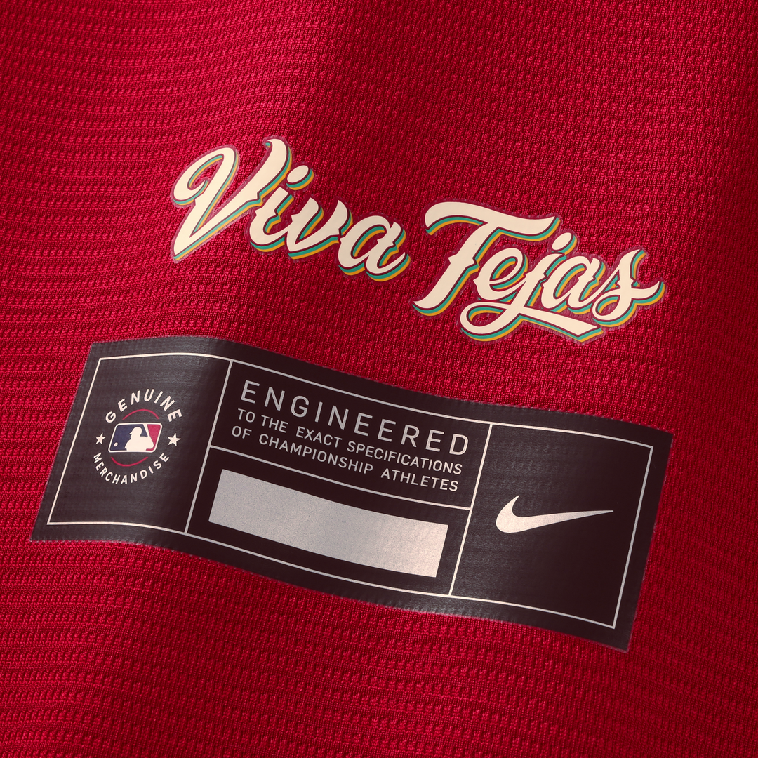Texas Rangers Nike Joc Pederson 2026 City Connect Stadium Baseball Jersey - Red