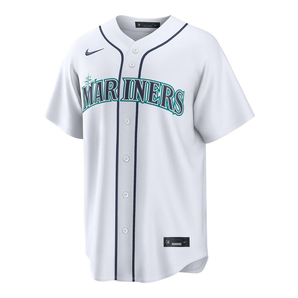 Seattle Mariners Nike Logan Gilbert Home Replica Baseball Jersey - White