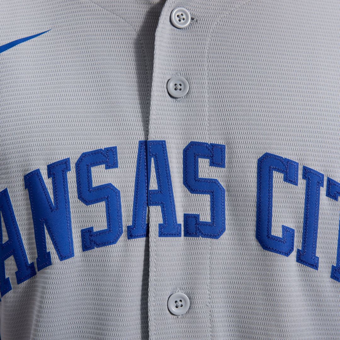 Kansas City Royals Nike Bobby Witt Jr. Road Replica Baseball Jersey - Gray