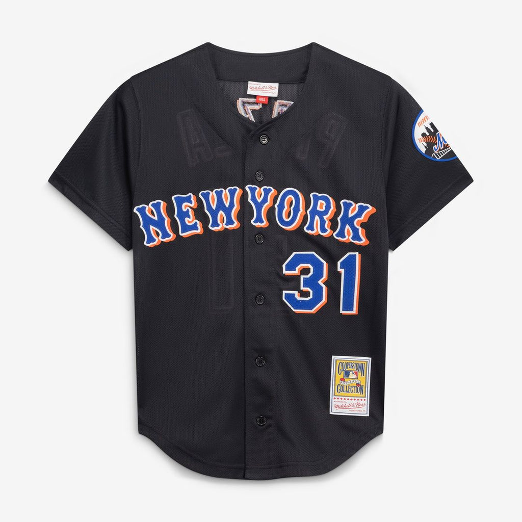 New York Mets Mitchell & Ness Mike Piazza Cooperstown Collection 2000 Batting Practice Baseball Jersey - Black