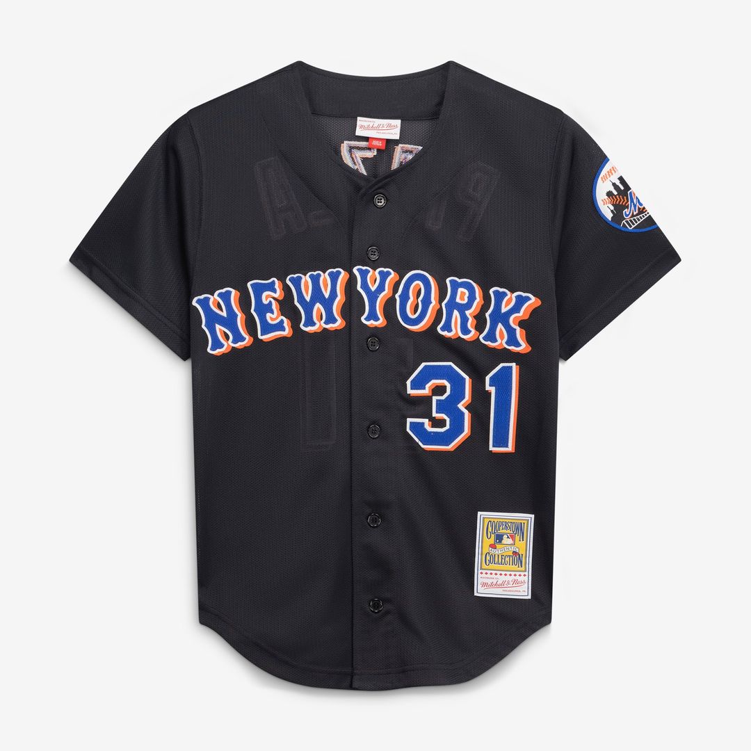 New York Mets Mitchell & Ness Mike Piazza Cooperstown Collection 2000 Batting Practice Baseball Jersey - Black