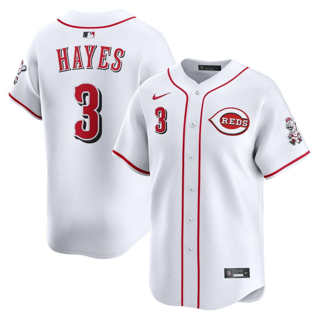 Cincinnati Reds Nike Ke'Bryan Hayes Home Limited Baseball Jersey - White