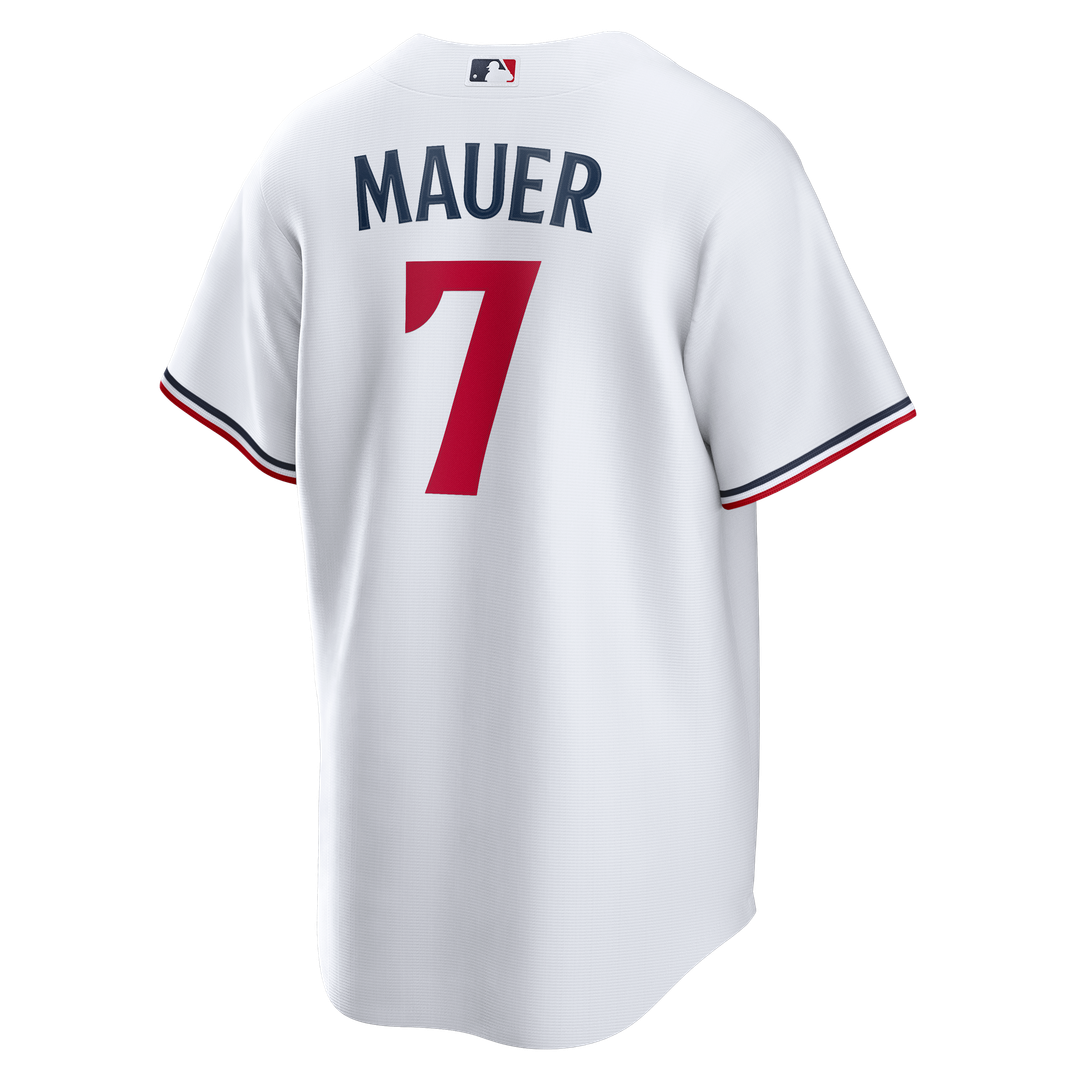 Minnesota Twins Nike Joe Mauer Home Retired Player Replica Baseball Jersey - White
