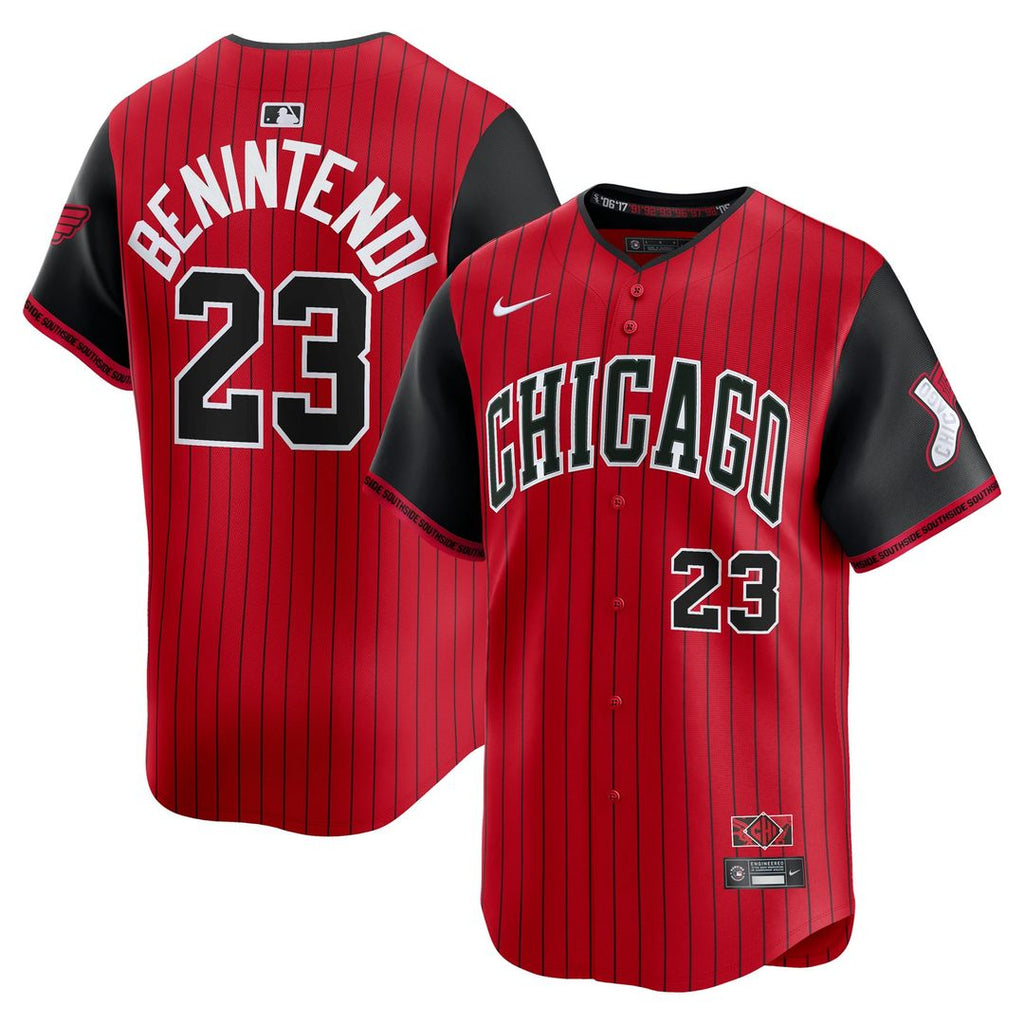 Chicago White Sox Nike Andrew Benintendi 2025 City Connect Limited Baseball Jersey - Red/Black