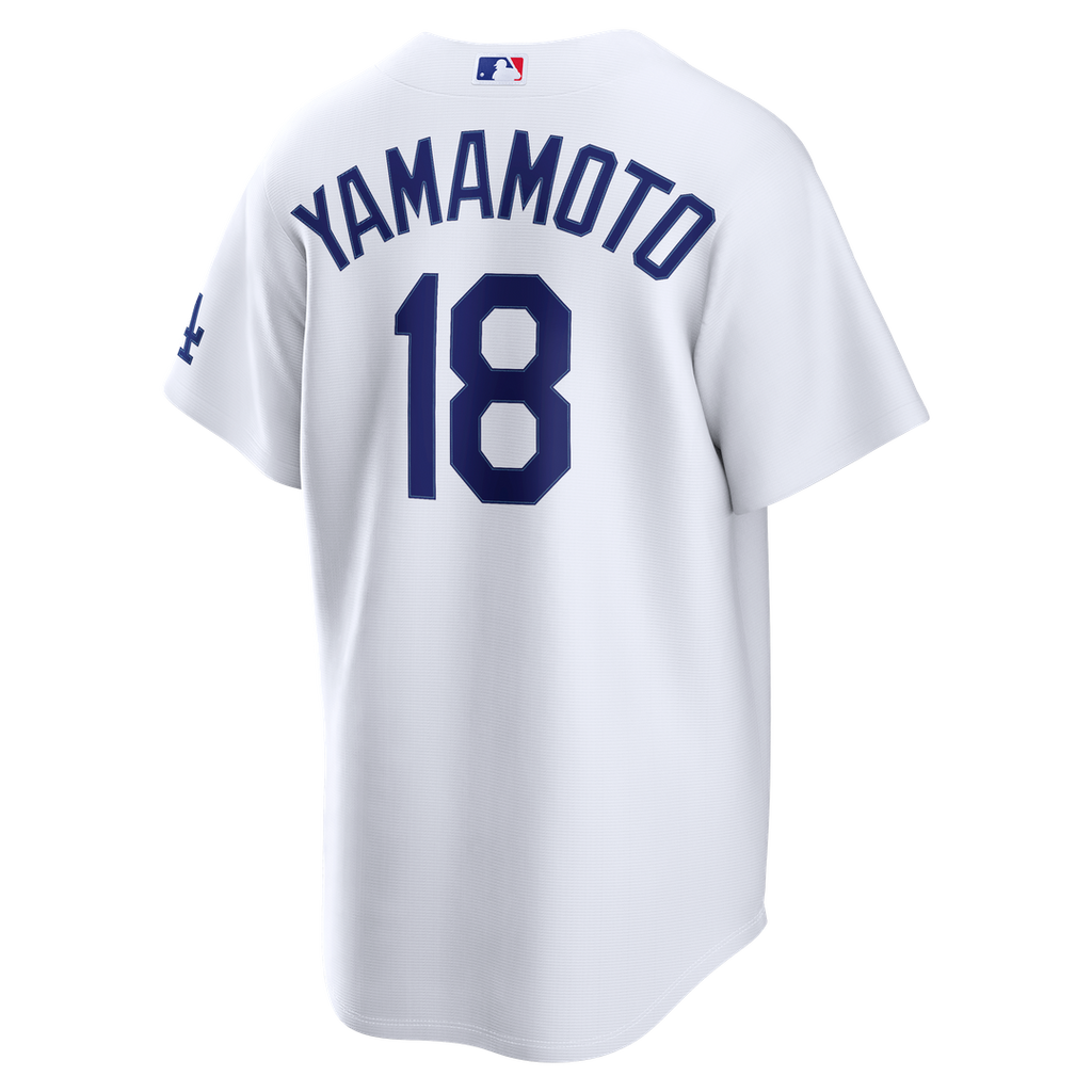 Los Angeles Dodgers Nike Yoshinobu Yamamoto Home Stadium Baseball Jersey - White