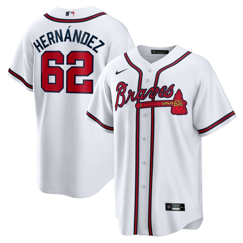 Atlanta Braves Nike Daysbel Hernandez Home Replica Baseball Jersey - White