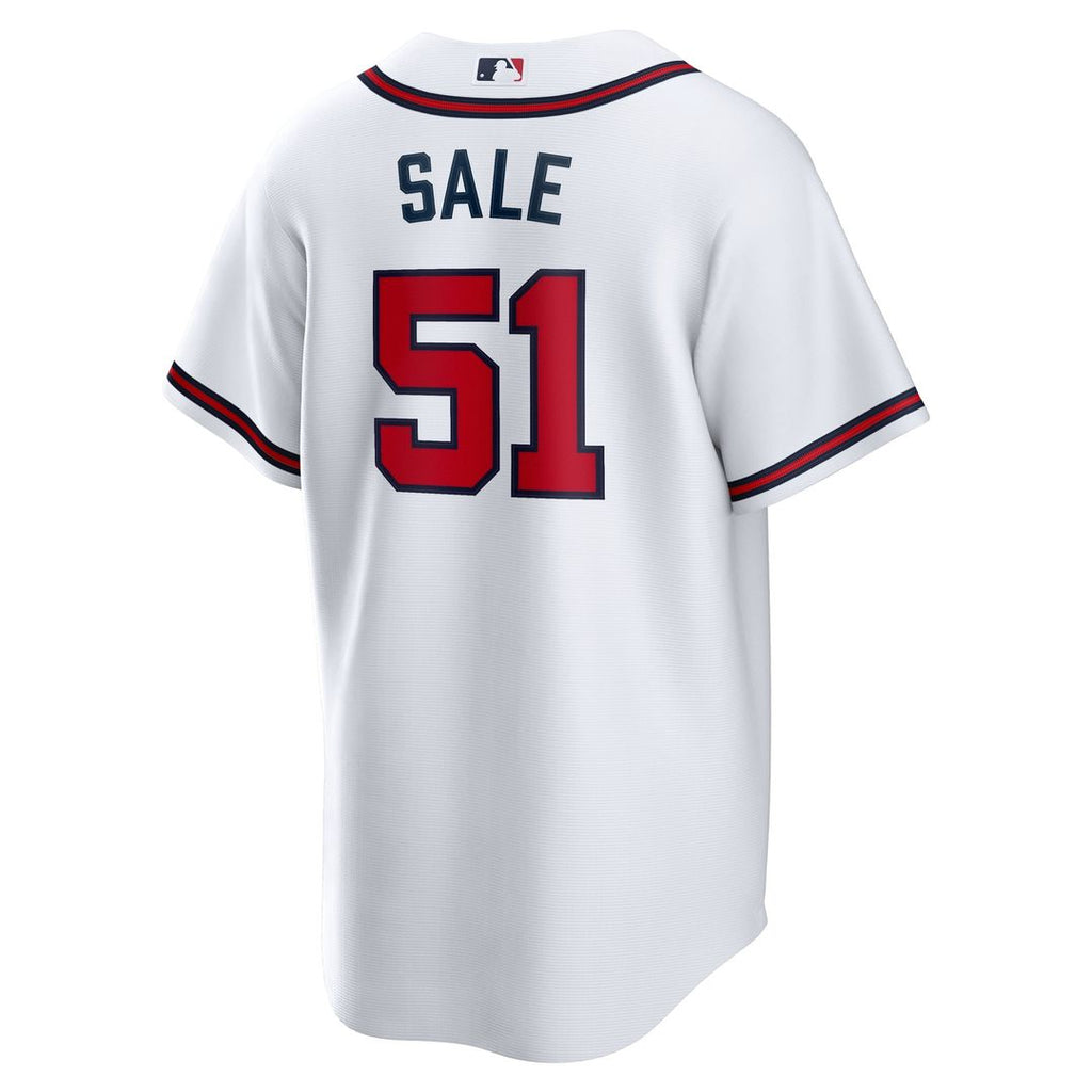 Atlanta Braves Nike Chris Sale Home Replica Baseball Jersey - White