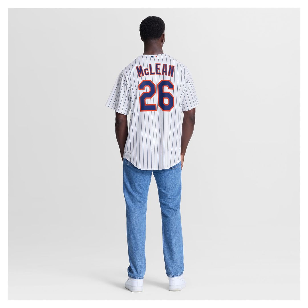 New York Mets Nike Nolan McLean Home Replica Baseball Jersey - White