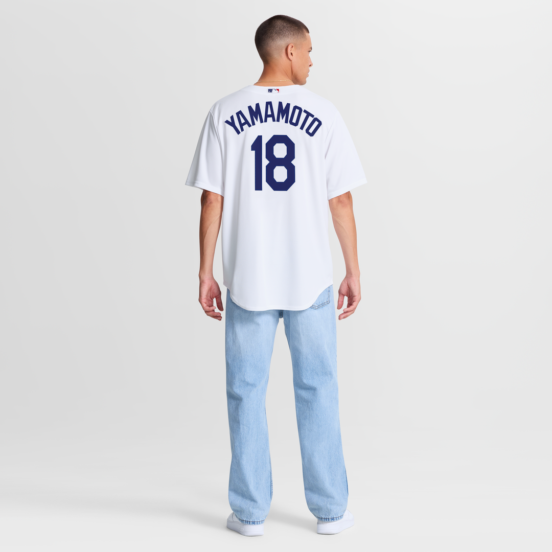 Los Angeles Dodgers Nike Yoshinobu Yamamoto Home Replica Baseball Jersey - White