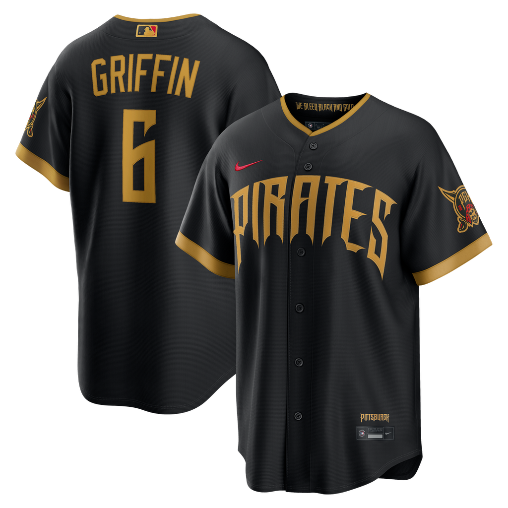 Pittsburgh Pirates Nike Konnor Griffin 2026 City Connect Stadium Baseball Jersey - Black