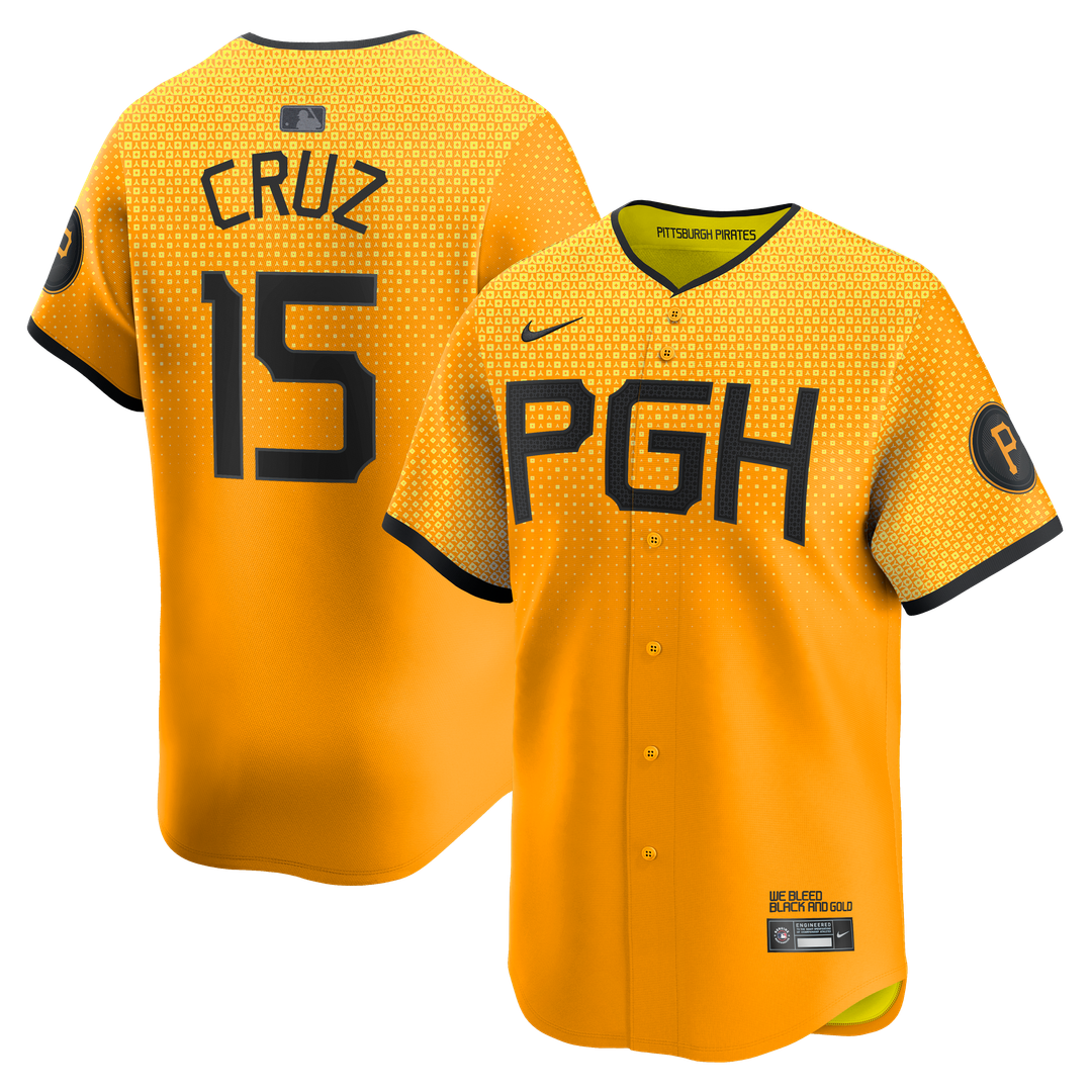 Pittsburgh Pirates Nike Oneil Cruz City Connect Limited Baseball Jersey - Gold