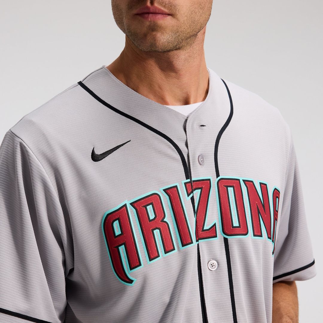 Arizona Diamondbacks Nike Corbin Carroll Road Replica Baseball Jersey - Gray