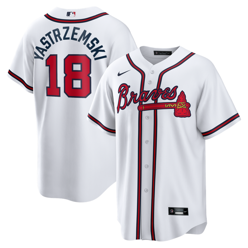 Atlanta Braves Nike Mike Yastrzemski Replica Baseball Jersey - White