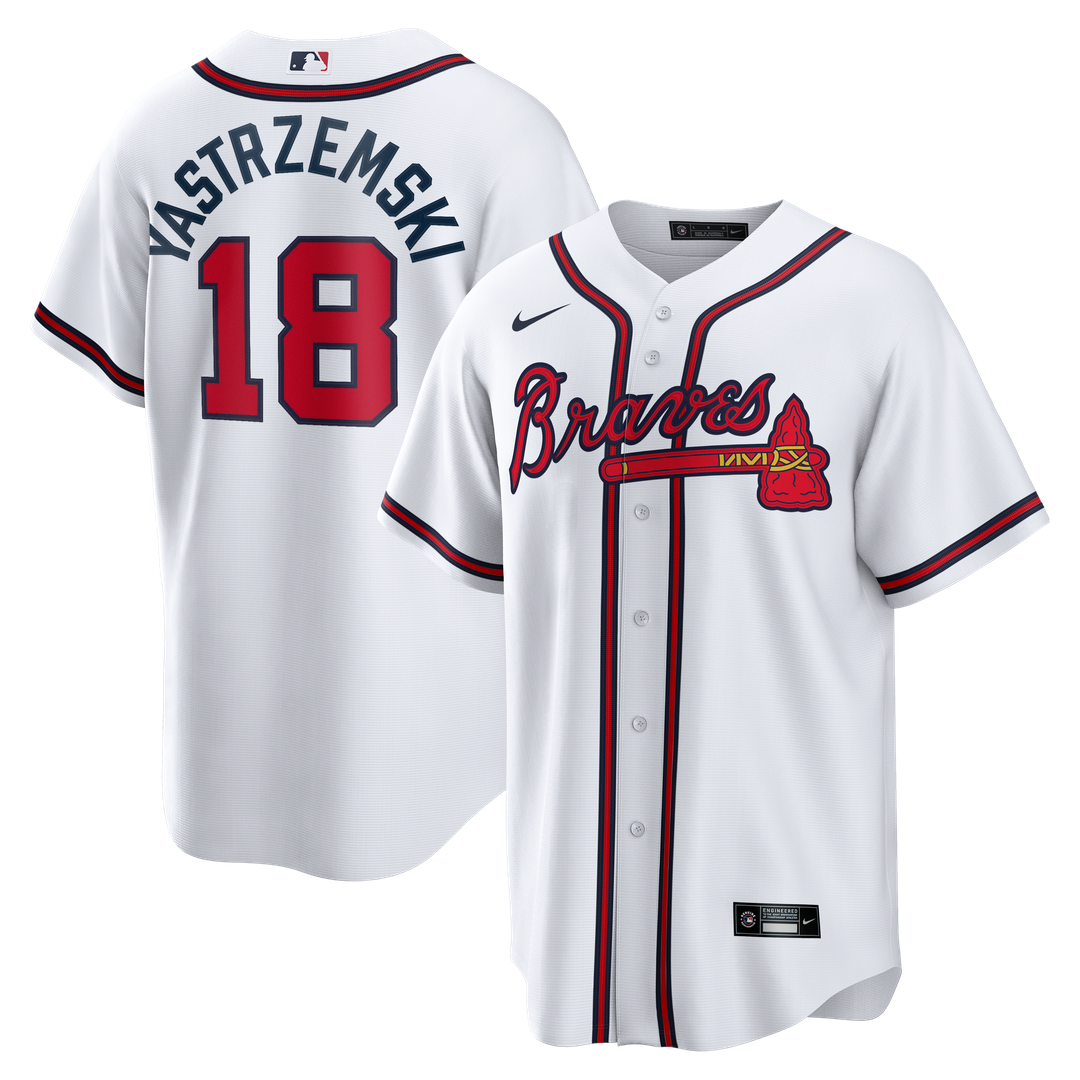 Atlanta Braves Nike Mike Yastrzemski Replica Baseball Jersey - White