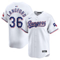 Texas Rangers Nike Wyatt Langford Home Limited Baseball Jersey - White