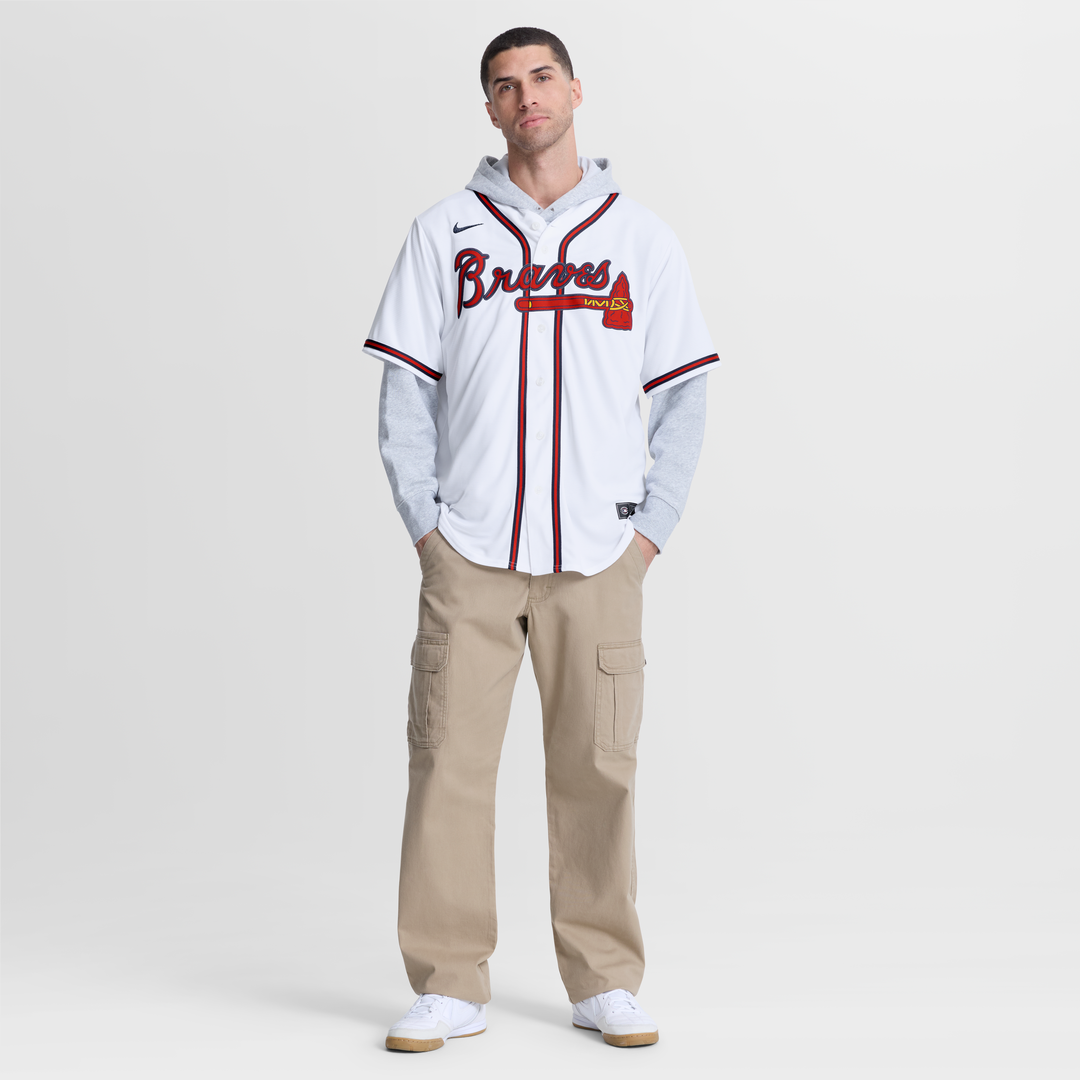 Atlanta Braves Nike Austin Riley Alternate Replica Baseball Jersey - Navy