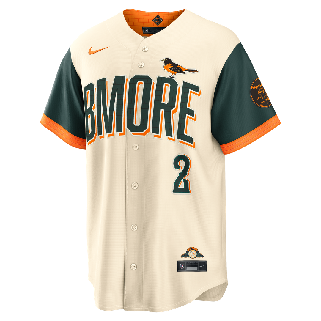Baltimore Orioles Nike Gunnar Henderson 2026 City Connect Stadium Baseball Jersey - Cream