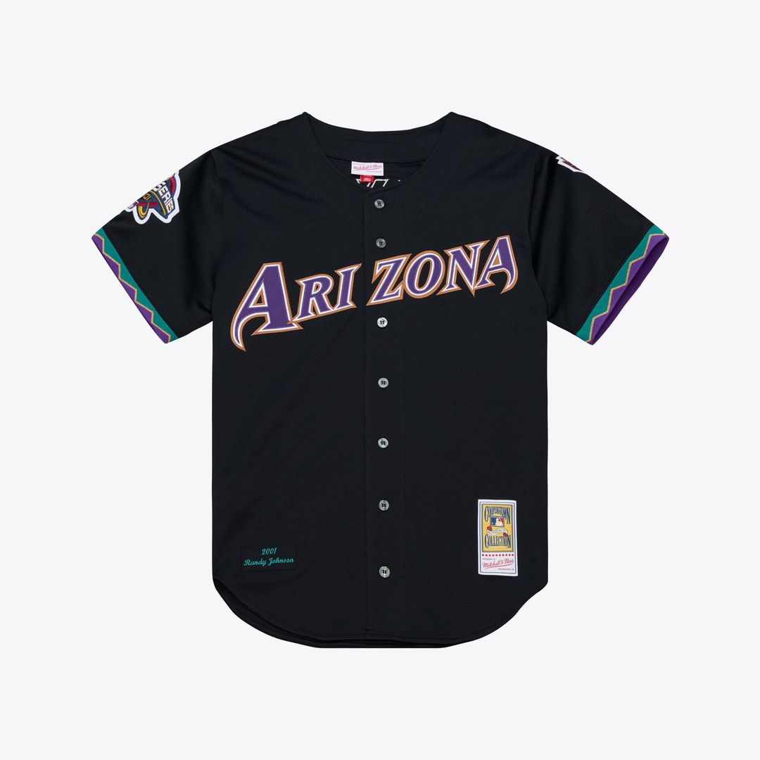 Arizona Diamondbacks Mitchell & Ness Randy Johnson 2000 Throwback Authentic Baseball Jersey - Purple
