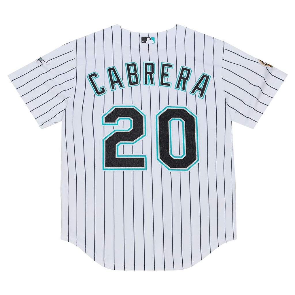Florida Marlins Mitchell & Ness Miguel Cabrera 2003 Cooperstown Collection Authentic Baseball Jersey - White