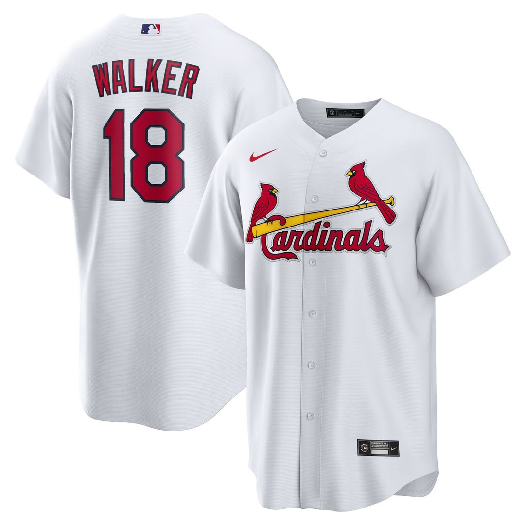 St. Louis Cardinals Nike Jordan Walker Home Official Replica Baseball Jersey - White