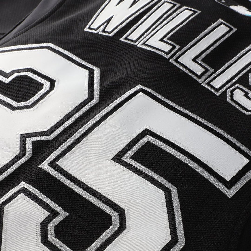 Florida Marlins Mitchell & Ness Dontrelle Willis Cooperstown Collection Mesh Batting Practice Button-Up Baseball Jersey - Black