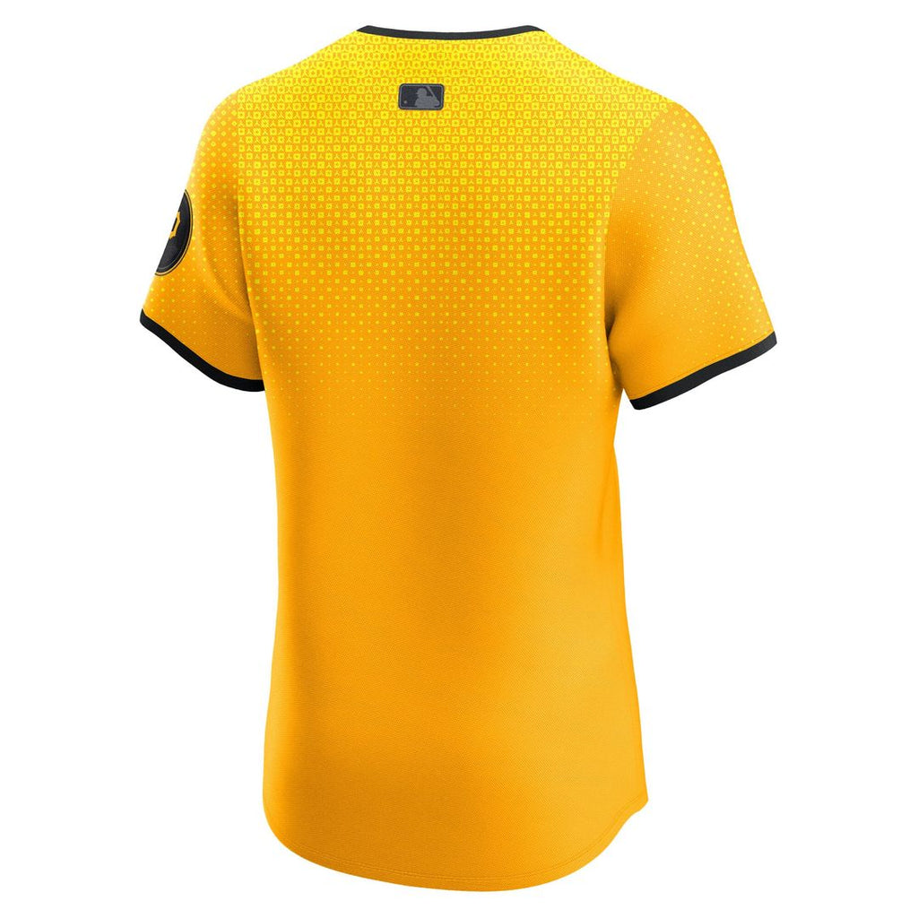 Pittsburgh Pirates Nike City Connect Elite Baseball Jersey - Gold