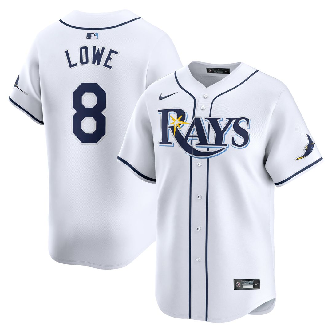Tampa Bay Rays Nike Brandon Lowe Home Limited Baseball Jersey - White