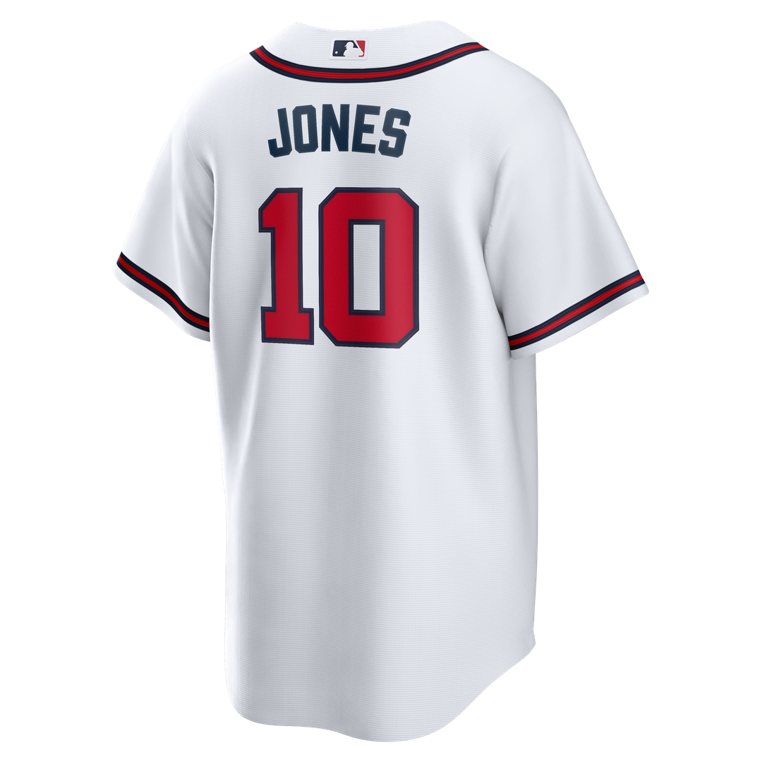 Atlanta Braves Nike Chipper Jones Home Retired Player Replica Baseball Jersey - White