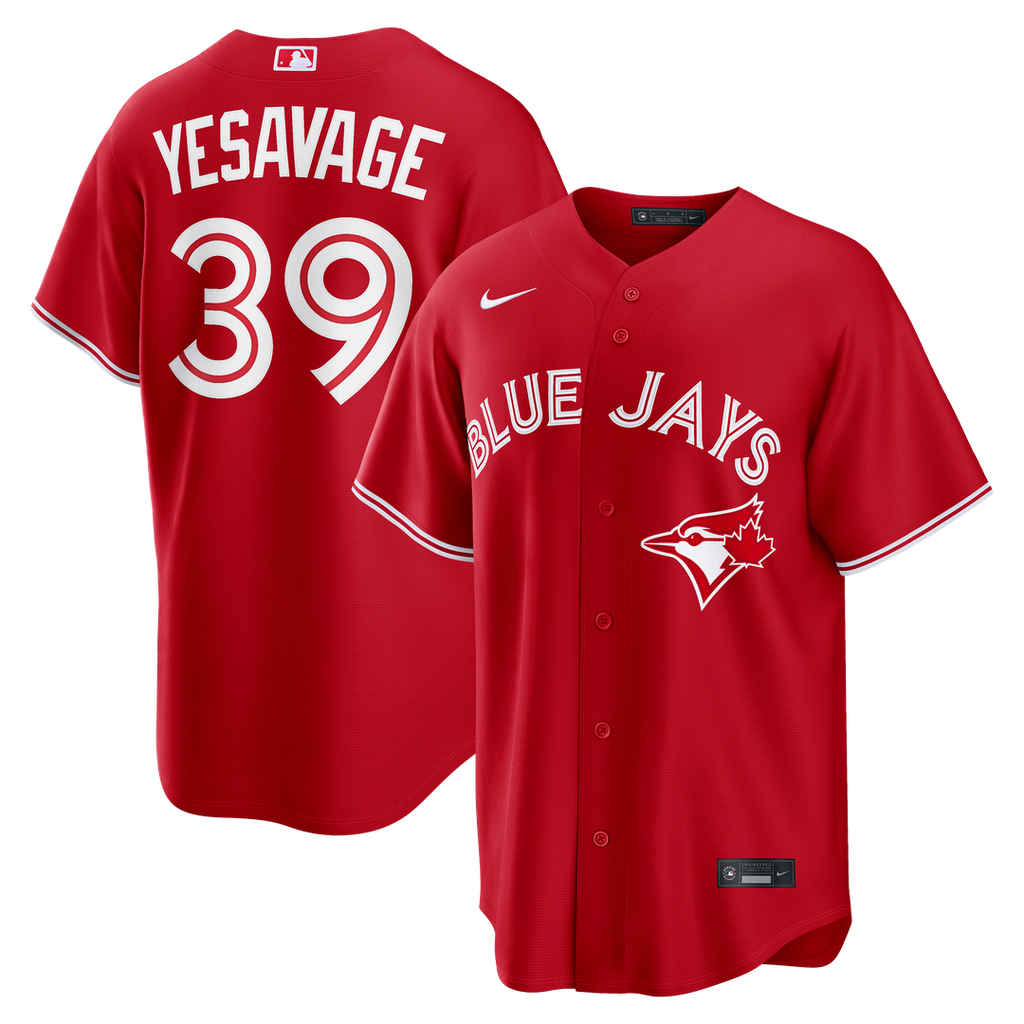 Toronto Blue Jays Nike Trey Yesavage Canada Day Replica Baseball Jersey - Red