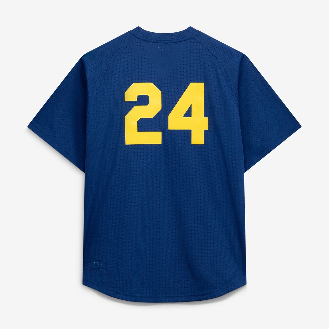 Seattle Mariners Mitchell & Ness Big & Tall Cooperstown Collection Mesh Batting Practice Baseball Jersey - Navy