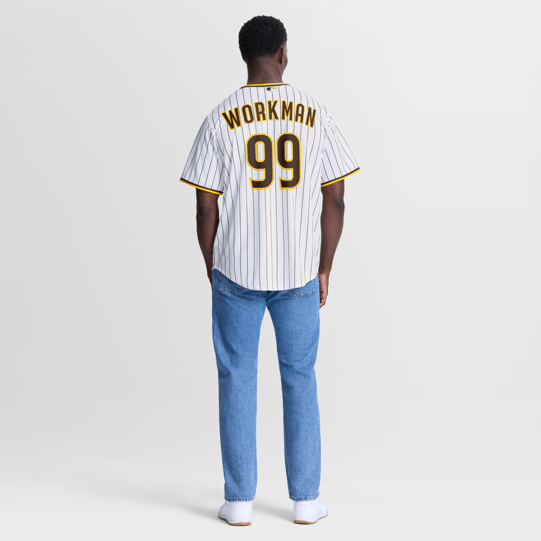 San Diego Padres Nike Gage Workman Home Replica Baseball Jersey - White
