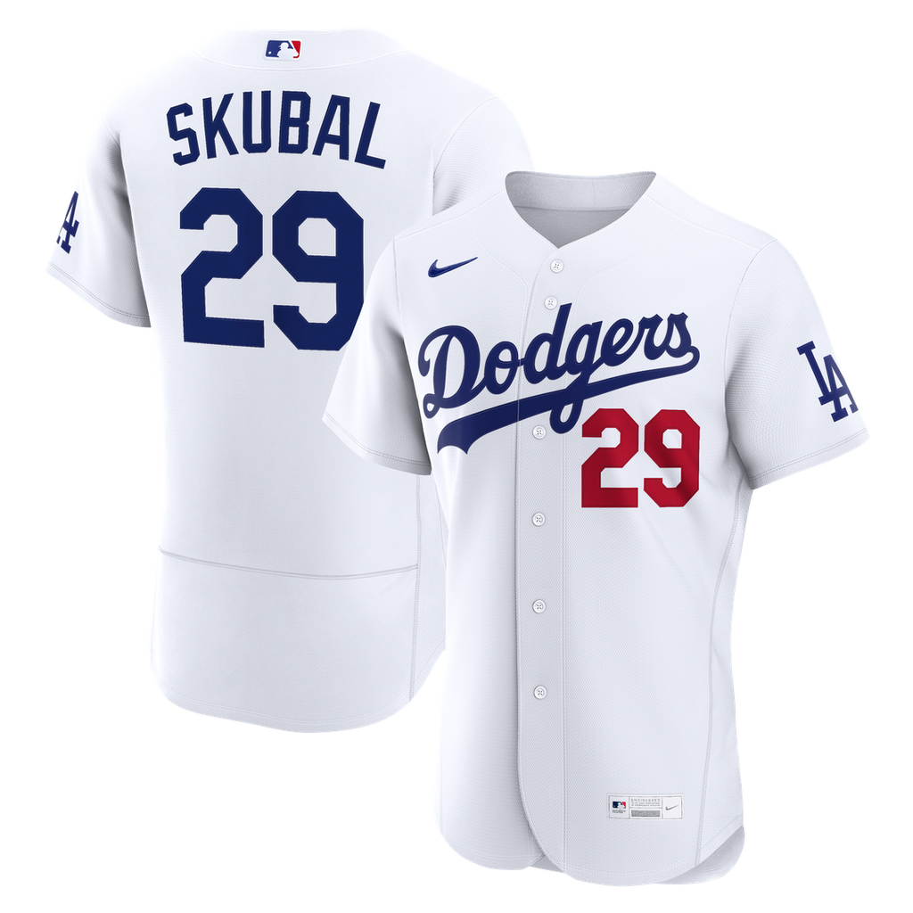 Los Angeles Dodgers Nike Tarik Skubal Home Authentic Baseball Jersey - White