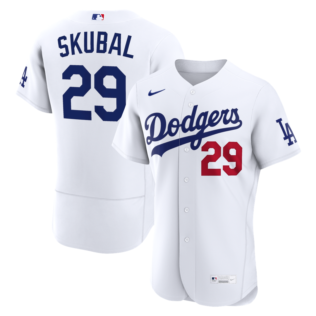 Los Angeles Dodgers Nike Tarik Skubal Home Authentic Baseball Jersey - White
