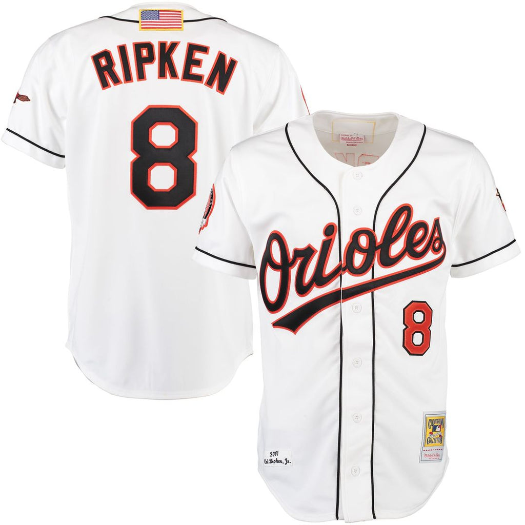 Baltimore Orioles Mitchell & Ness Cal Ripken Home Authentic Baseball Jersey - White