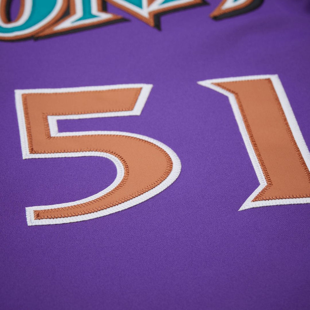 Arizona Diamondbacks Mitchell & Ness Randy Johnson 2000 Throwback Authentic Baseball Jersey - Purple