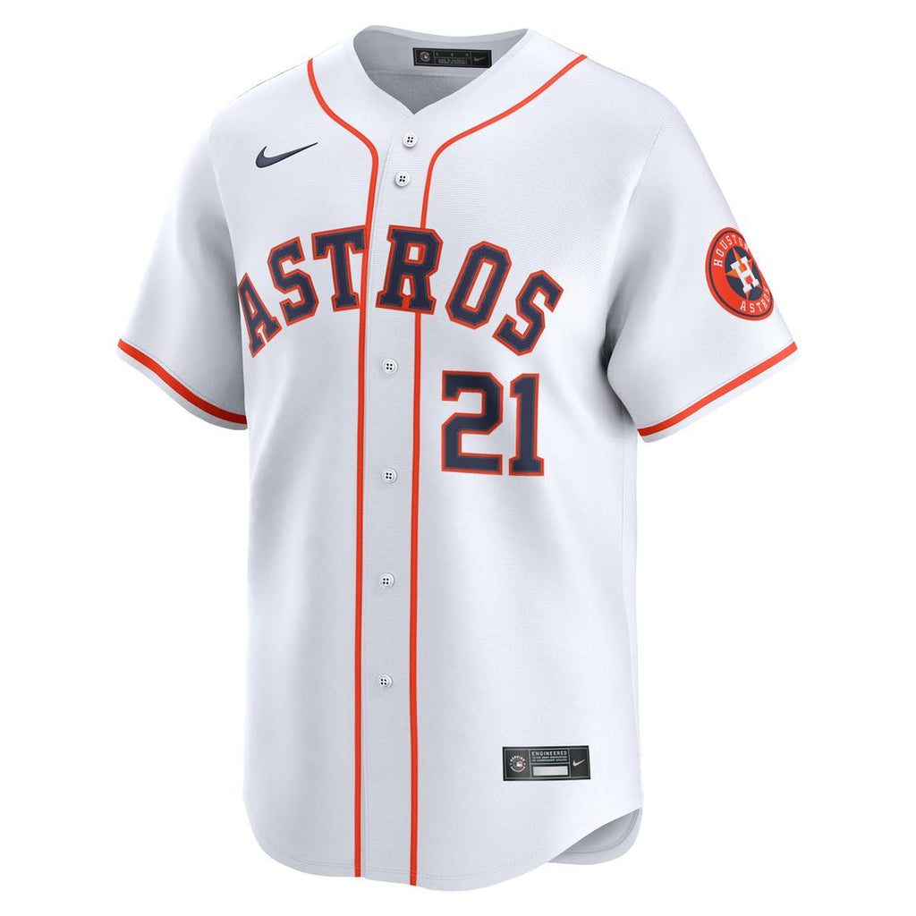 Houston Astros Nike Yainer Diaz Home Limited Baseball Jersey - White