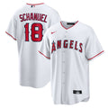 Los Angeles Angels Nike Nolan Schanuel Home Replica Baseball Jersey - White