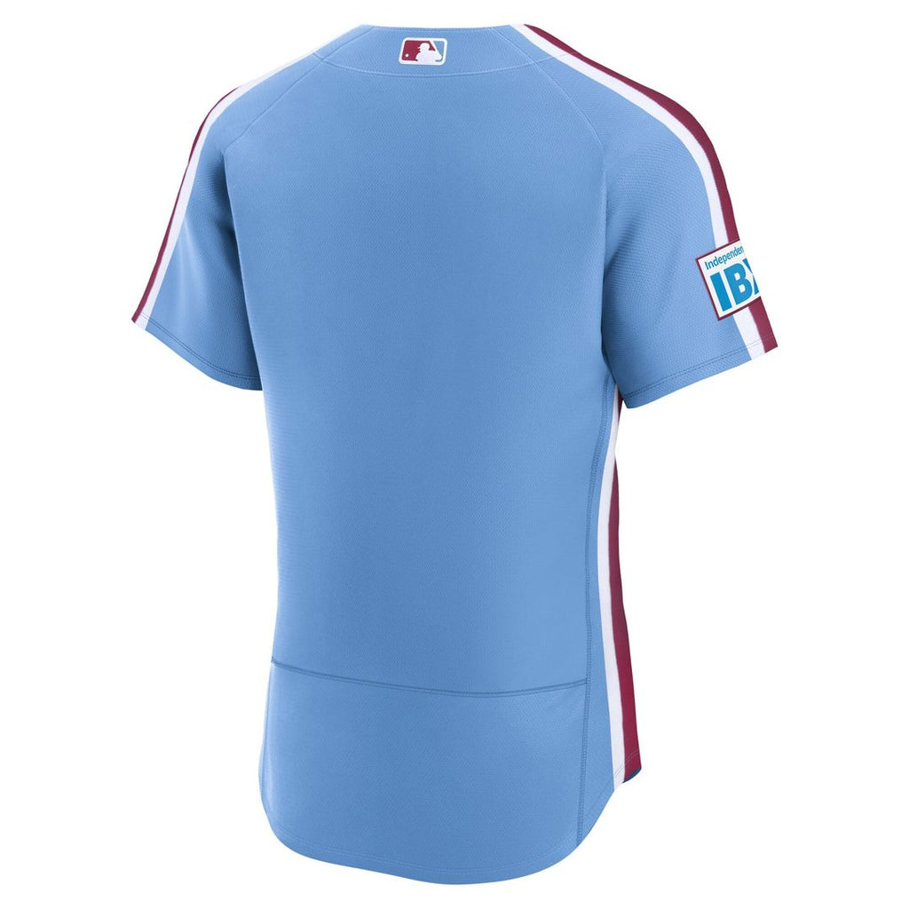 Philadelphia Phillies Nike Home Sponsor Patch Authentic Baseball Jersey - White